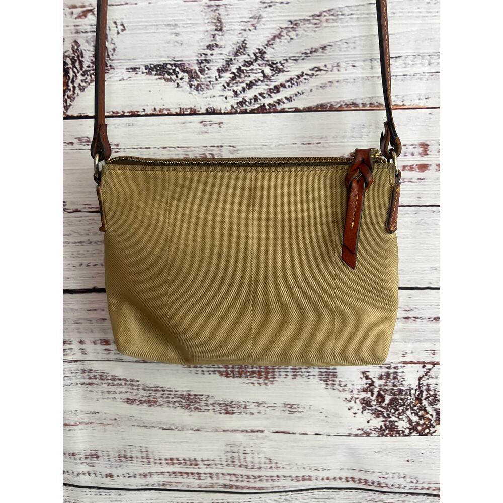 Dooney & Bourke Canvas Crossbody Pouchette Kahki - Picture 5 of 15